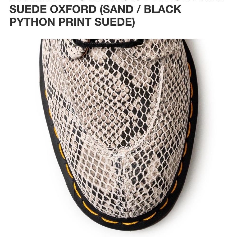 Dr. Martens Python Suede Oxford - Picture 4 of 7